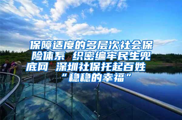 保障适度的多层次社会保险体系 织密编牢民生兜底网 深圳社保托起百姓“稳稳的幸福”