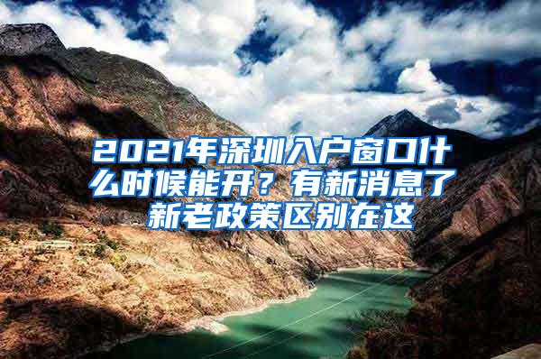 2021年深圳入户窗口什么时候能开？有新消息了 新老政策区别在这