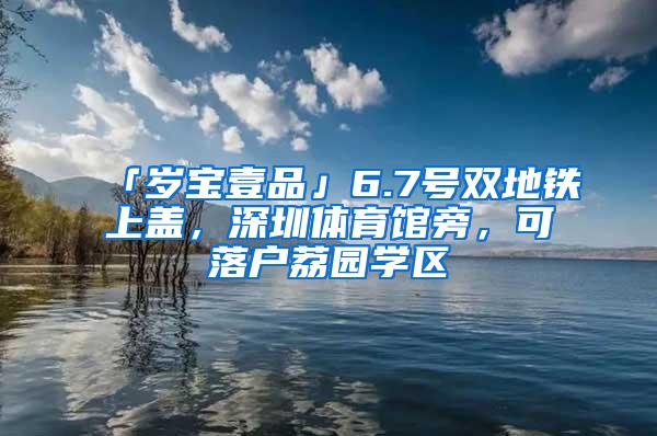 「岁宝壹品」6.7号双地铁上盖，深圳体育馆旁，可落户荔园学区