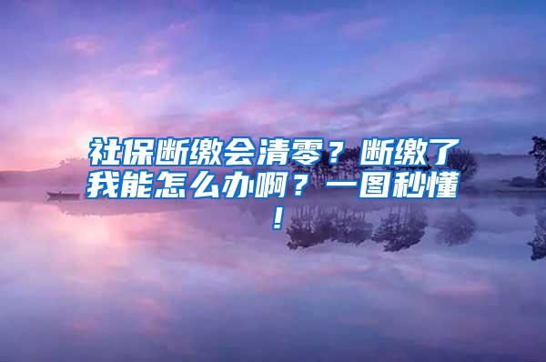 社保断缴会清零？断缴了我能怎么办啊？一图秒懂！