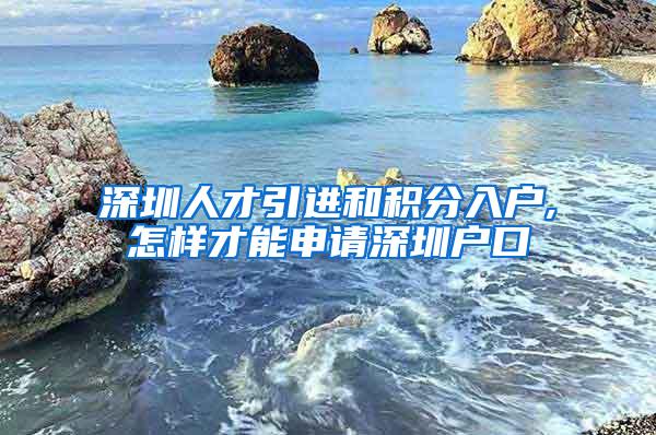 深圳人才引进和积分入户,怎样才能申请深圳户口