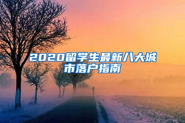 2020留学生最新八大城市落户指南