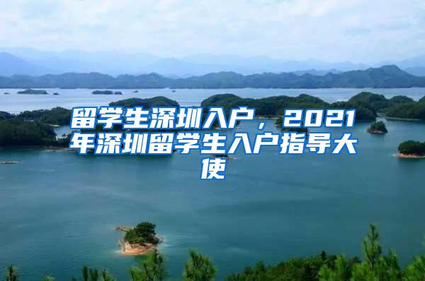 留学生深圳入户，2021年深圳留学生入户指导大使