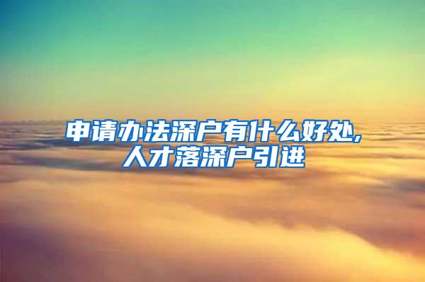 申请办法深户有什么好处,人才落深户引进