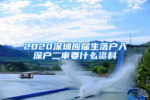 2020深圳应届生落户入深户二审要什么资料