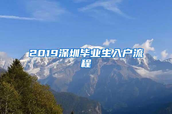 2019深圳毕业生入户流程