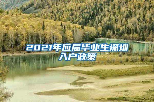 2021年应届毕业生深圳入户政策