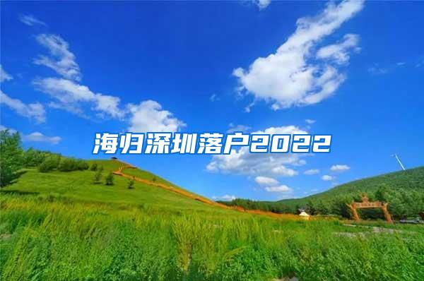 海归深圳落户2022