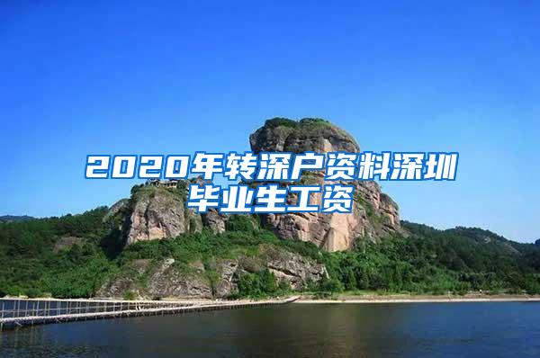 2020年转深户资料深圳毕业生工资