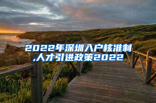 2022年深圳入户核准制,人才引进政策2022