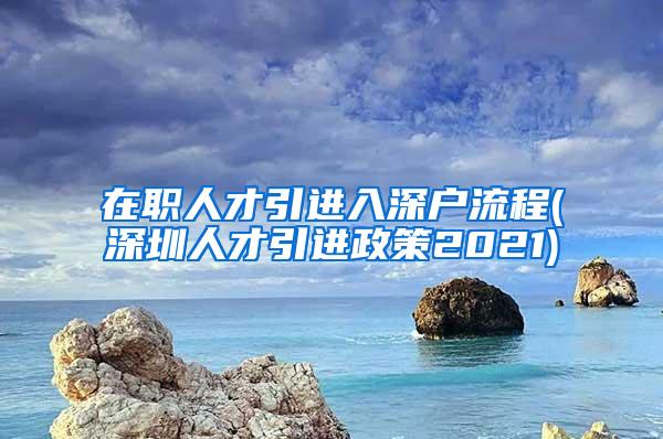 在职人才引进入深户流程(深圳人才引进政策2021)