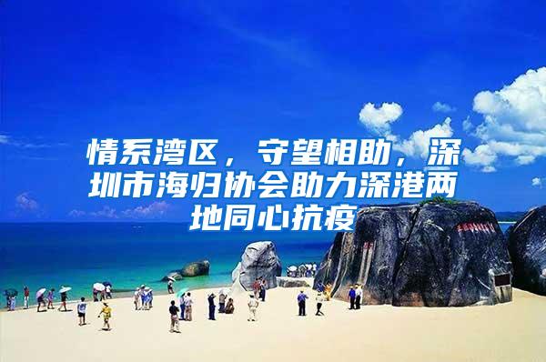 情系湾区，守望相助，深圳市海归协会助力深港两地同心抗疫