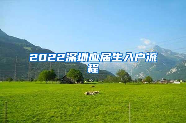 2022深圳应届生入户流程