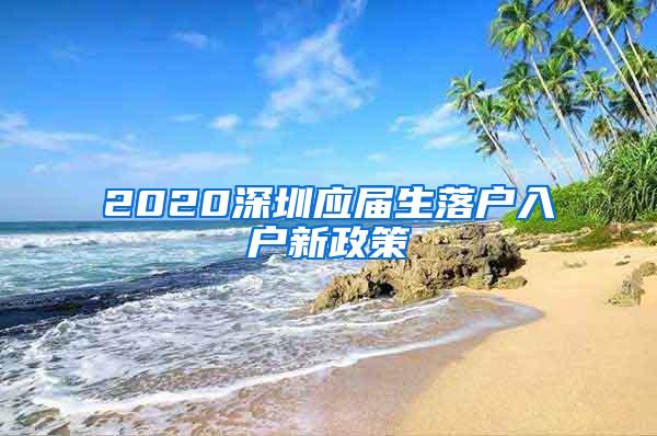 2020深圳应届生落户入户新政策