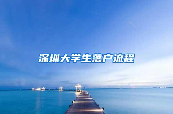 深圳大学生落户流程