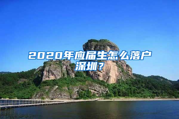 2020年应届生怎么落户深圳？