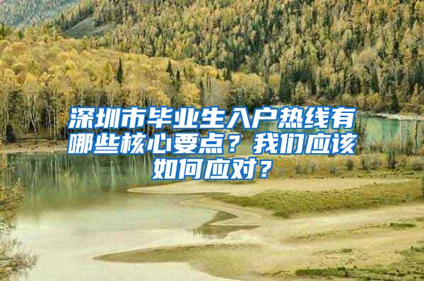 深圳市毕业生入户热线有哪些核心要点？我们应该如何应对？