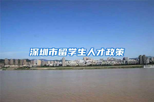 深圳市留学生人才政策