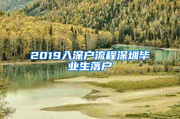 2019入深户流程深圳毕业生落户