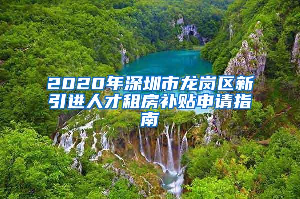 2020年深圳市龙岗区新引进人才租房补贴申请指南