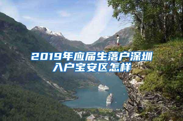 2019年应届生落户深圳入户宝安区怎样