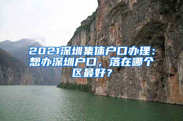 2021深圳集体户口办理：想办深圳户口，落在哪个区最好？