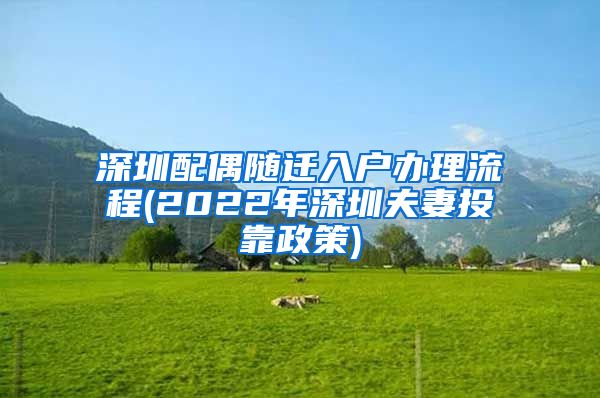 深圳配偶随迁入户办理流程(2022年深圳夫妻投靠政策)