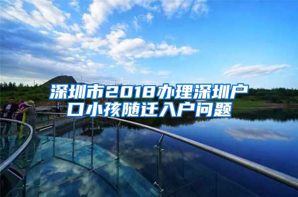 深圳市2018办理深圳户口小孩随迁入户问题