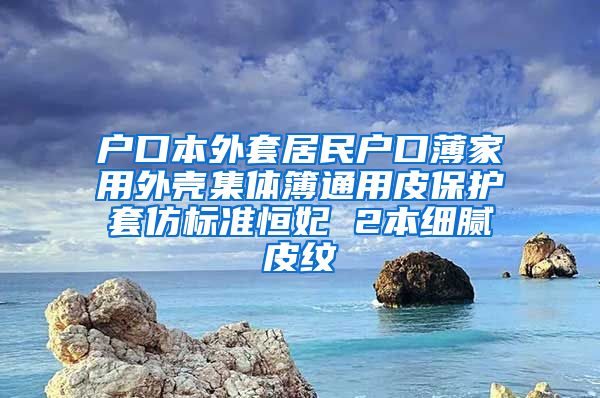 户口本外套居民户口薄家用外壳集体簿通用皮保护套仿标准恒妃 2本细腻皮纹