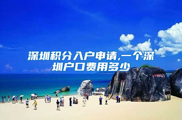 深圳积分入户申请,一个深圳户口费用多少