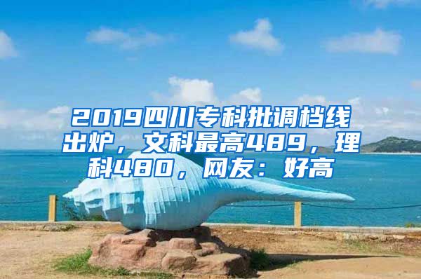 2019四川专科批调档线出炉，文科最高489，理科480，网友：好高