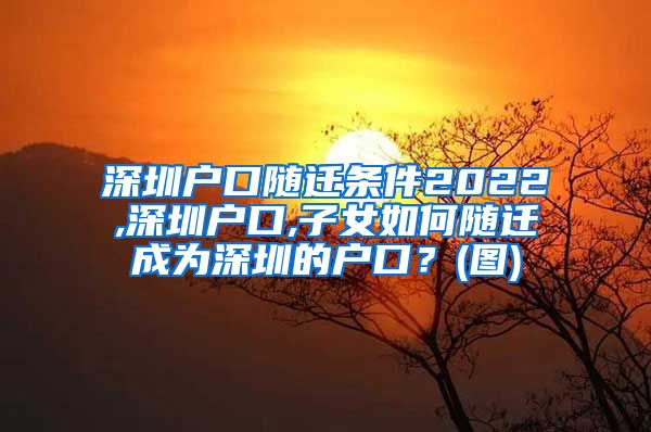 深圳户口随迁条件2022,深圳户口,子女如何随迁成为深圳的户口？(图)