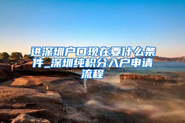 进深圳户口现在要什么条件_深圳纯积分入户申请流程