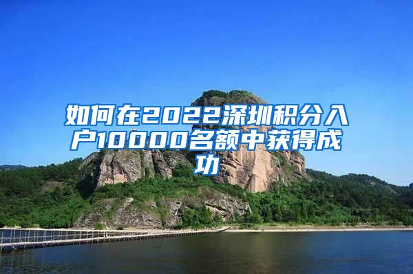 如何在2022深圳积分入户10000名额中获得成功