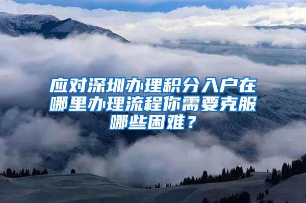 应对深圳办理积分入户在哪里办理流程你需要克服哪些困难？