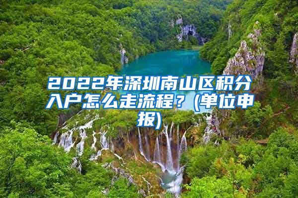 2022年深圳南山区积分入户怎么走流程？(单位申报)