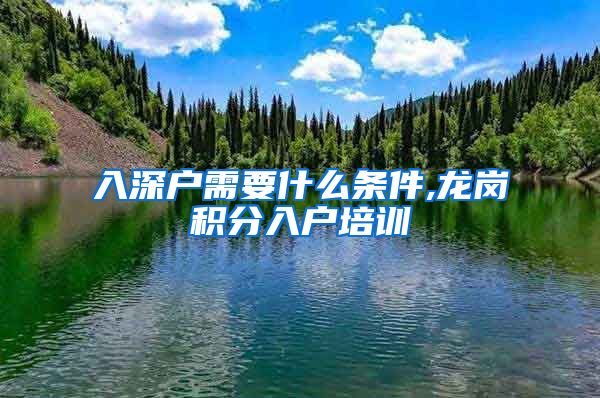 入深户需要什么条件,龙岗积分入户培训