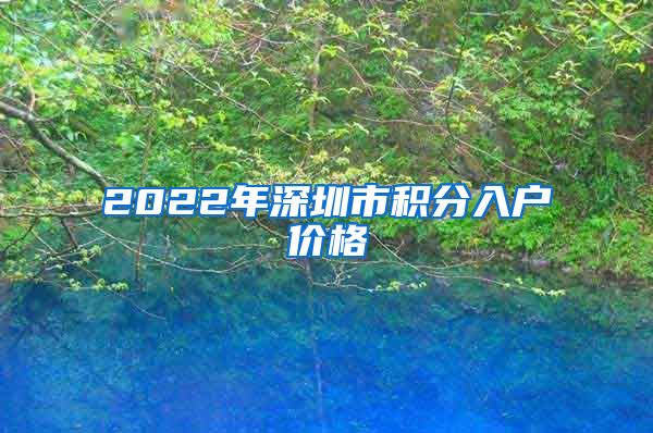 2022年深圳市积分入户价格