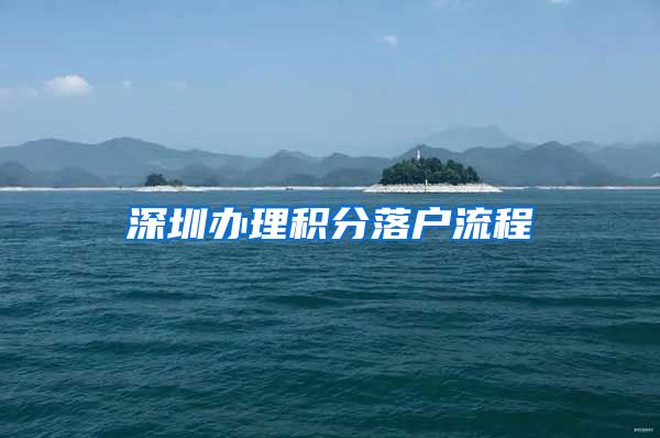 深圳办理积分落户流程