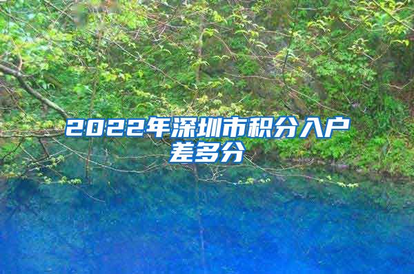 2022年深圳市积分入户差多分