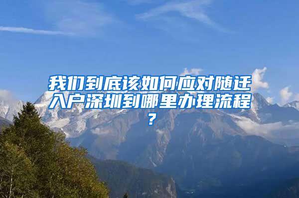 我们到底该如何应对随迁入户深圳到哪里办理流程？