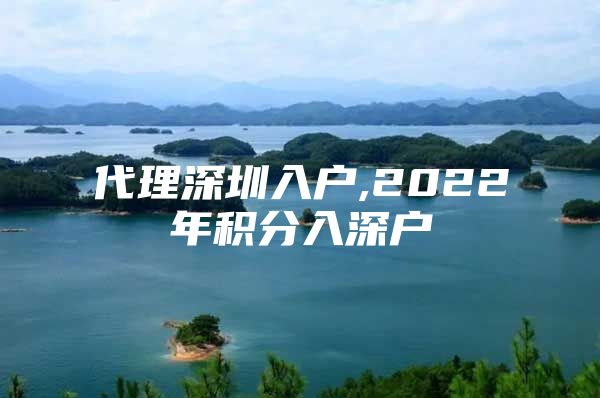 代理深圳入户,2022年积分入深户