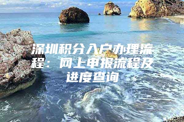 深圳积分入户办理流程：网上申报流程及进度查询