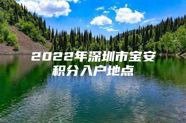 2022年深圳市宝安积分入户地点