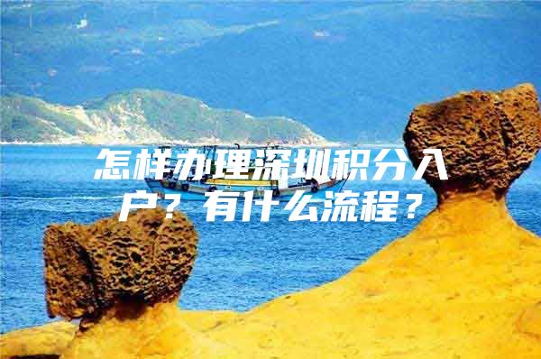 怎样办理深圳积分入户？有什么流程？