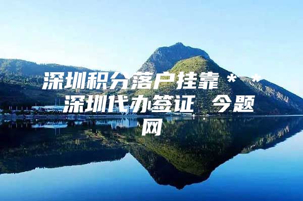 深圳积分落户挂靠＊＊ 深圳代办签证 今题网