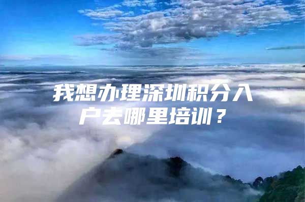 我想办理深圳积分入户去哪里培训？