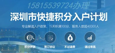 2022年深圳积分入户条件,积分测评表