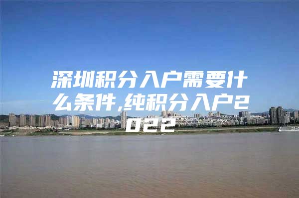 深圳积分入户需要什么条件,纯积分入户2022