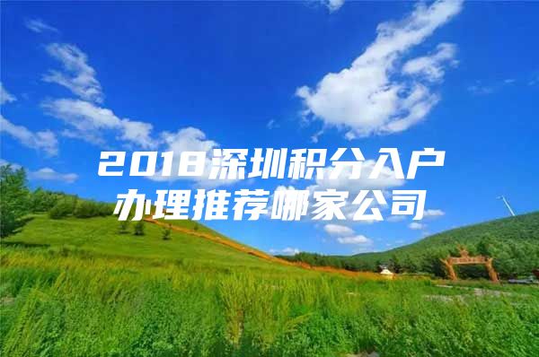 2018深圳积分入户办理推荐哪家公司